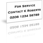 3 Line B&W Label